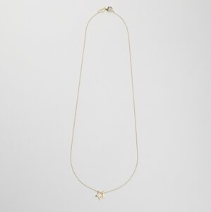 Halskette - kleiner Stern, Sternanhänger, Silber/ Silber vergoldet - BELLYBIRD Jewellery