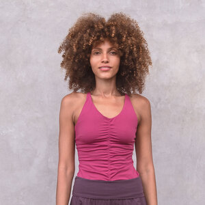 NICOLE - Damen - Top für Yoga aus Biobaumwolle mit besonderer Rückenpartie - Jaya