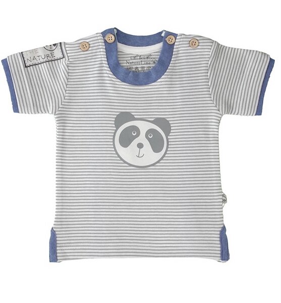 Baby T-shirt Natur Geringelt Bio Baumwolle