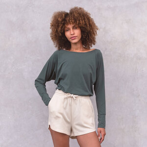 YANTI MELANGE - Damen - Longsleeve für Yoga und Freizeit aus Biobaumwolle - Jaya