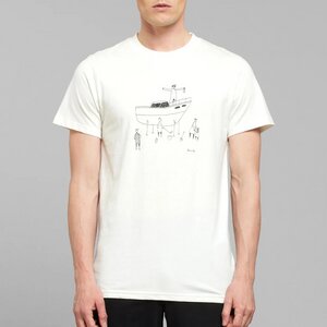 T-Shirt All Out Boat - Off White - DEDICATED