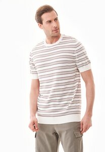 Feinstrick-T-Shirt aus Bio-Baumwolle mit Streifen - ORGANICATION