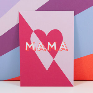 Postkarte Mama - Bow & Hummingbird
