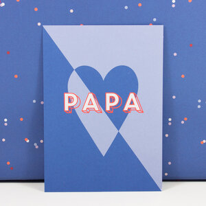 Postkarte Papa - Bow & Hummingbird