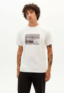 Surf T-Shirt snow white aus Bio-Baumwolle - thinking mu