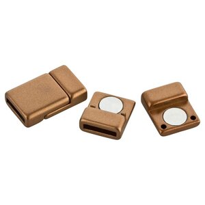 Magnetverschluss für Armbänder | Bronze | flach | für 10 mm Armbänder - Kork-Deko