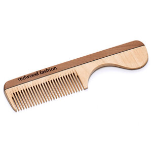 Bart-Griffkamm aus Holz für Schnurrbart und Bart - Redwood Fashion