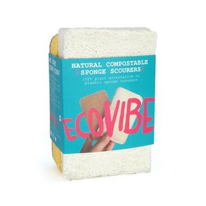 Kompostierbare Scheuerschwämme (Duo-Pack) - Ecovibe