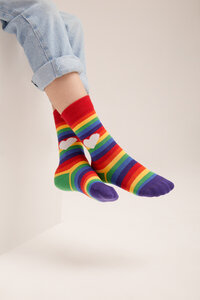 Socken Bio GOTS Bunte Socken Kinder Rainbow - Natural Vibes