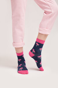Socken Bio GOTS Bunte Socken Kinder Flamingo - Natural Vibes