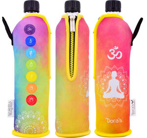 Chakren 500ml Trinkflasche mit Bezug - Dora's
