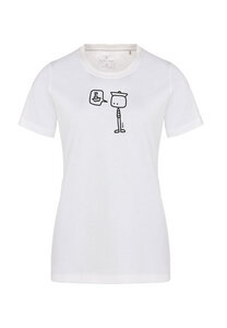 Elkline Damen T-Shirt Seemaen , Fun Artist Shirt aus Bio Baumwolle - Elkline
