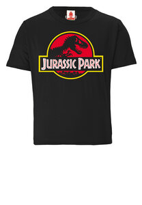 LOGOSHIRT Jurassic Park - Dinosaurier - Logo I Bio T-Shirt Print I Kinder - LOGOSH!RT