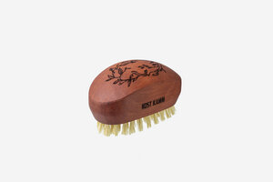 Kostkamm Haarpflegebürste Haarbürste Birnbaum oder Nuss Holz gewölbt - Kostkamm