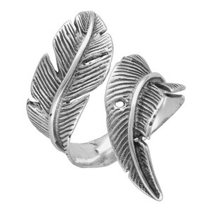 Silber Ring Feder Fair-Trade und handmade - pakilia