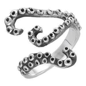 Silber Ring Tentakel Fair-Trade und handmade - pakilia