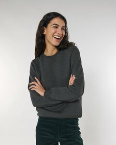 Vegan - Pulloversweater innen flauschig - GOTS zertifiziert / Ashmeliert - Kultgut