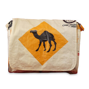 Messenger Bag Maly L aus Zementsack - Upcycling Deluxe