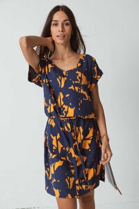 Kleid Eitza - Orange Komorebi - SKFK