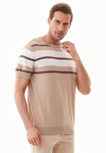 Feinstrick-T-Shirt aus Bio-Baumwolle mit Streifen - ORGANICATION