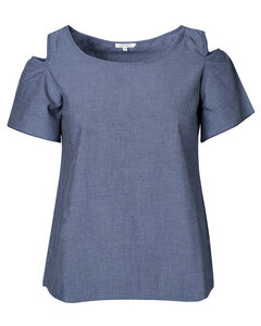 Blusenshirt mit Cut-Out-Ärmeln | Blouse Shirt - Alma & Lovis