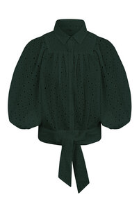 Bluse aus Bio-Baumwolle Modell: Magic Blouse - Komodo