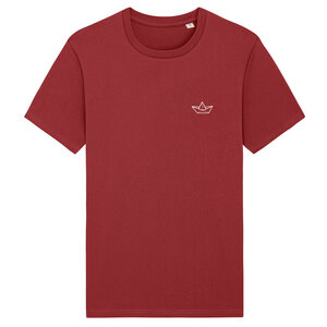 T-Shirt "Papierboot", Männershirt, Herrenshirt, bedruckt, Siebdruck, T-Shirt - Spangeltangel