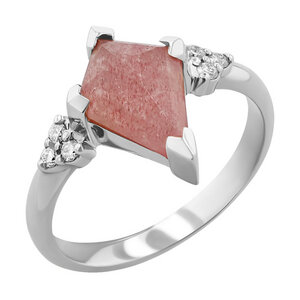 Einzigartiger Ring mit einem erdbeerfarbenen Achat Kettil - Eppi