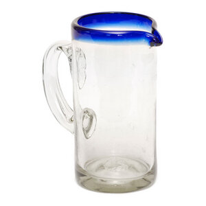 Karaffe aus mundgeblasenem Glas Filo Azul - Mitienda Shop