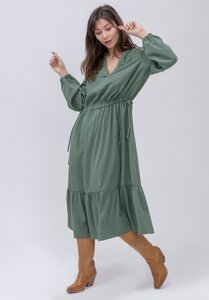 LOVJOI Damen Midikleid SOLLIA Nachhlaltig Fair - Lovjoi