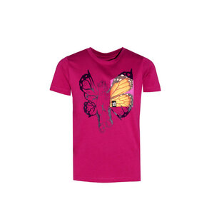 Kinder T-Shirt Rundhals aus Bio-Baumwolle "Pegasus BT" Pink - FÄDD