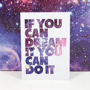 Postkarte "If you can dream it" - Bow & Hummingbird