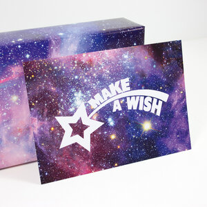 Postkarte "Make a wish" - Bow & Hummingbird