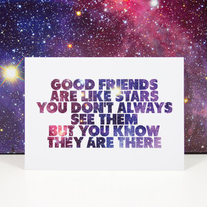 Postkarte "Good friends" - Bow & Hummingbird