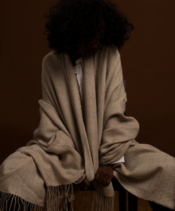Handgwebte Decke Juanita aus reiner Alpakawolle - verdonna