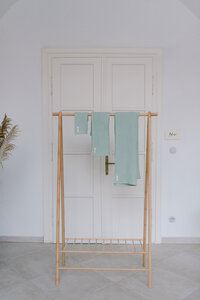 Waffelhandtuch - Badetuch aus Leinen und Bio-Baumwolle – Bath towel - 70x140 cm - gust.