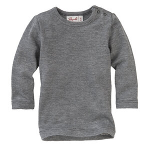 Baumwolle-Wolle-Seide Langarm-Shirt, meliert - People Wear Organic