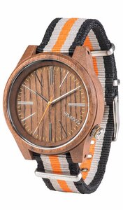 Holz-Armbanduhr TORPEDO NUT ORANGE | 100% hautverträglich - WEWOOD
