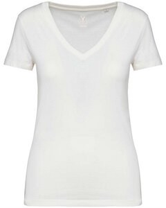 Damen Tshirt mit V-Ausschnitt aus 100% Bio-Baumwolle - YTWOO