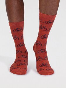 Baumwoll-Socken mit Fahrrad Motiv Modell: Bennie GOTS - Thought