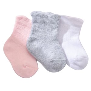 Baby Socken Bio-Baumwolle Gots 3er Pack Basic gemustert - Biorganic