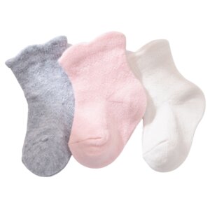 Baby Socken Bio-Baumwolle Gots 3er Pack Basic gemustert - Biorganic