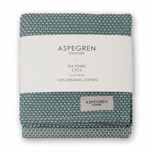 2er Set Tea Towel Waffelstruktur - Bio Baumwolle - Aspegren