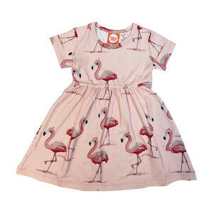 Kleid aus Bio-Baumwolle mit dem Flamingo Print - Curious Stories
