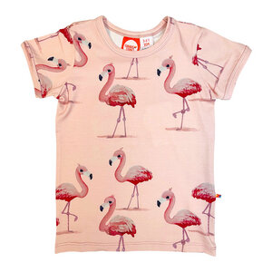 T-shirt für Kinder aus Bio-Baumwolle mit dem coolen Flamingo Print - Curious Stories