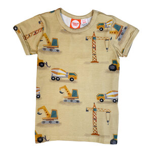 T-shirt für Kinder aus Bio-Baumwolle mit dem Print Baustelle - Curious Stories