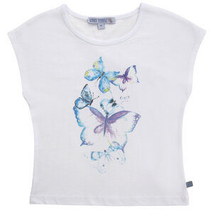 Kinder T-Shirt Schmetterlingsdruck reine Bio-Baumwolle - Enfant Terrible