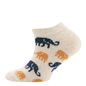 Kinder und Damen Sneaker Socken Elefant Bio-Baumwolle - ewers