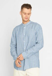 Leinenhemd - Long sleeve striped linen custom fit shirt - aus Bio-Leinen - KnowledgeCotton Apparel