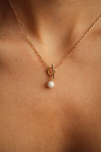 Pearl Chain Necklace - Jutelaune